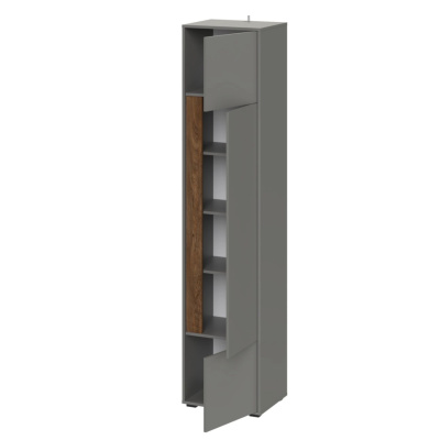 Шкаф 1 дверный ВЕНТО ИВ-126.06.00 (Дымчатый алмаз/Дуб Канзас)