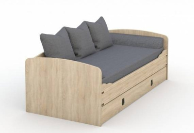 Диван-кровать без основания под матрас 0,9 ВАЛЕНСИЯ (Дуб сонома)