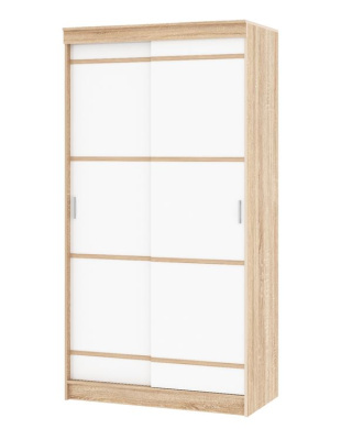Шкаф-купе САКУРА (1,14м) (Дуб сонома/Белый)