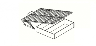 Ортопедическое основание под матрас подъемный механизм с ящиком 1,4 (1,4х2,0)