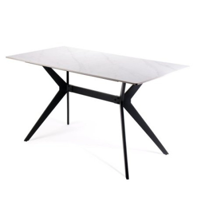 Стол обеденный нераскладной DT-2126 TROY (White marble)