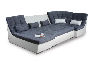 Диван угловой раскладной СОФИЯ 2 ДКУ (латы) (SENSEY SILVER)