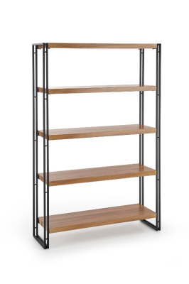 Стеллаж BOLIVAR REG2 (DĄB ZŁOTY/CZARNY) Стеллаж BOLIVAR REG2 (DĄB ZŁOTY/CZARNY)