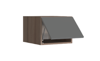 Антресоль SIMPLE Р450 (Ясень Анкор Темный/Темно-серый)