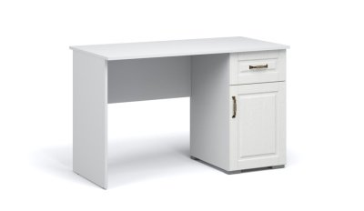 Стол письменный 120 ЛАЦИО 1д1ящ (Детская) (Белое дерево (ручка бронза))