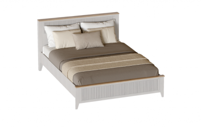 Кровать с основанием под матрас 1,4 ВАЛЕНСИЯ (Персидский жемчуг/Дуб натуральный светлый)
