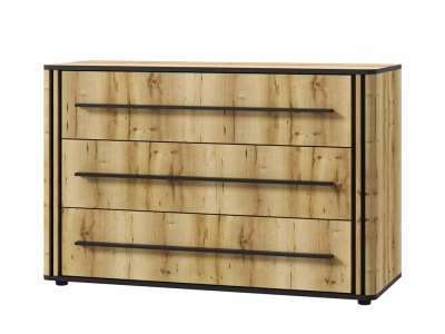 Комод НКМ АЭЛИТА сек. №8 (Дуб Вотан/Черный)