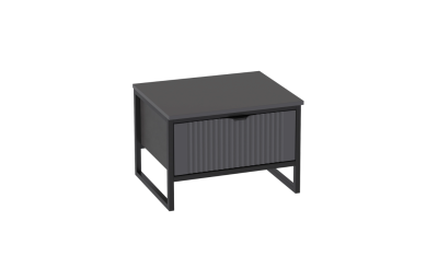 Тумба прикроватная с ящиком НОРА (Металл бруклин/Графит)