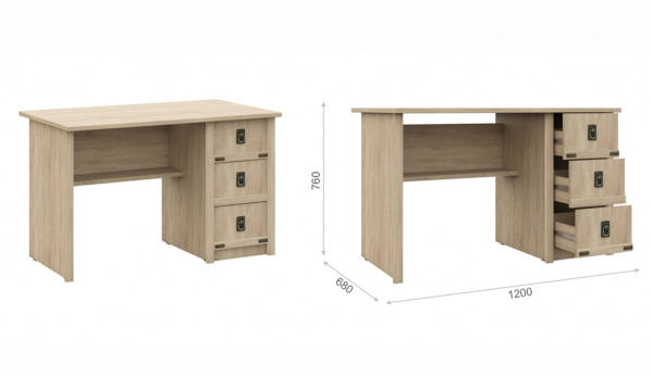 Стол письменный ВАЛЕНСИЯ 3ящ. Стол письменный ВАЛЕНСИЯ 3ящ.