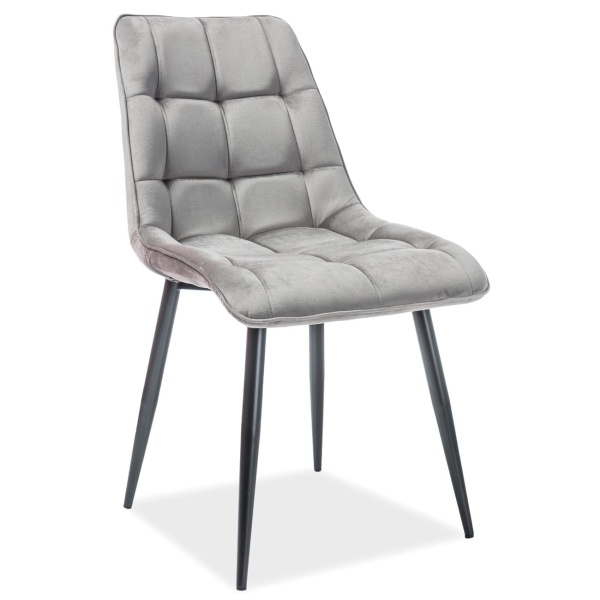 Стул CHIC VELVET (VELVET SZARY BLUVEL 14)