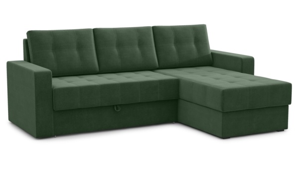 Диван угловой раскладной ОЛИМП (Amigo (green))