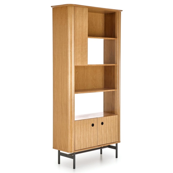 Стеллаж SMART REG-1 (DĄB NATURALNY/CZARNY)