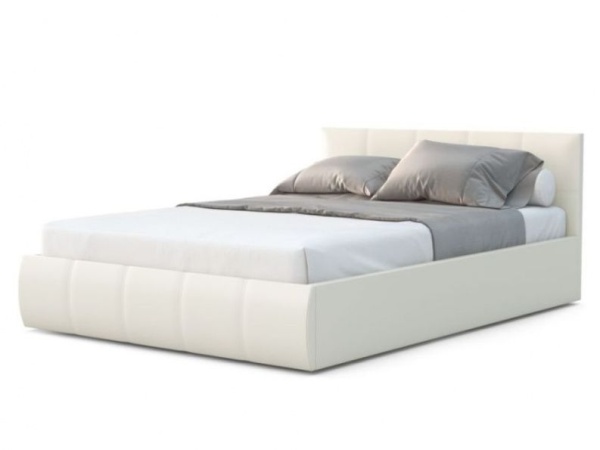 Кровать 1,4 ВЕРОНА с подъемным механизмом и основанием (Teos (white))