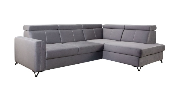Диван угловой раскладной правый ELBRUS 2FL-BKR (Aphrodite 22 graphite)