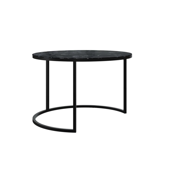 Стол журнальный CT-1931D 0,8 DOUBLE MAX (Black marble (черный мрамор))