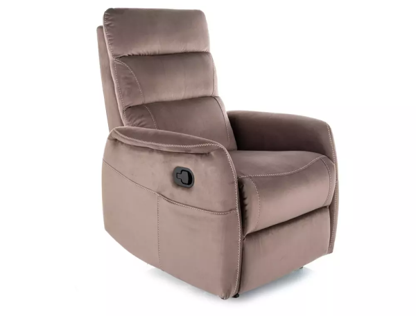 Кресло-реклайнер SOLON M (VELVET CAPPUCCINO BLUVEL 38)