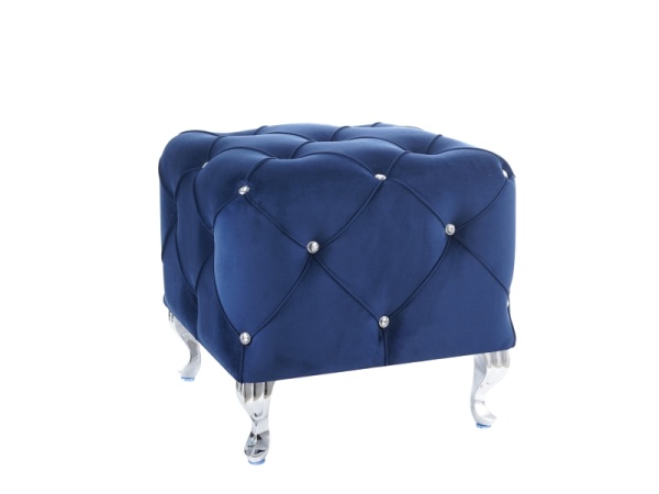 Пуф HESTIA K VELVET (VELVET GRANATOWY BLUVEL 86)
