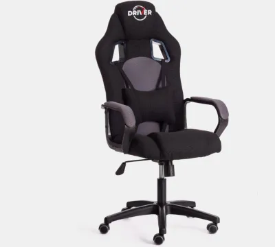 Кресло компьютерное DRIVER (Ткань/Черный/Серый, 2603/TW-12)