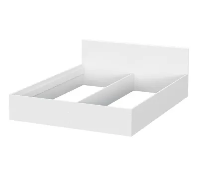 Кровать без основания под матрас двойная универсальная 1,6 ТОКИО (Фабрика Пенза) (Белый текстурный)