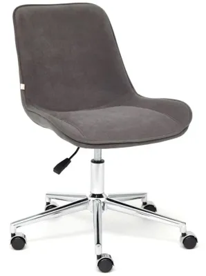 Кресло компьютерное STYLE (Флок/Серый)