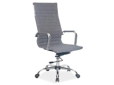 Кресло офисное Q-040 (tkanina szary (ткань серая))