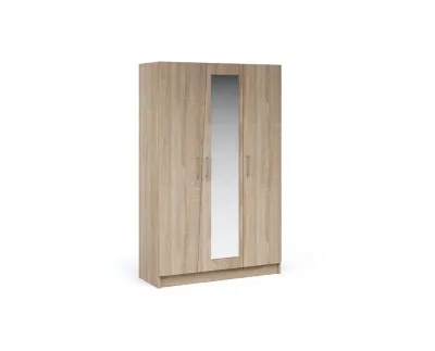 Шкаф 3-х дверный с зеркалом АНТАРИЯ (Дуб сонома)