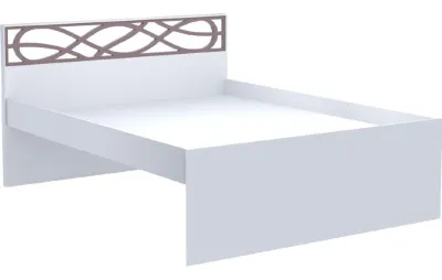 Кровать без основания под матрас 1,2 САМАНТА Мод.СМ3б (Дуб седан)